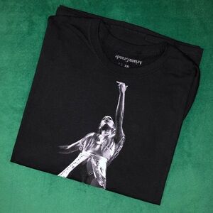 Ariana Grande SWT Leg 3 Fake Smile Middle Finger Black Long Sleeve Tee